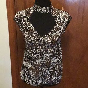 Gorgeous band neck top